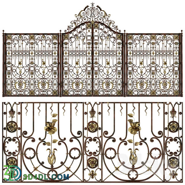 Other architectural elements - Forged gates and fences
