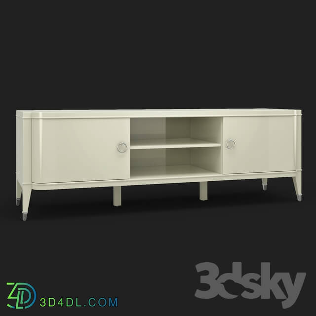 Sideboard _ Chest of drawer - OM Tumba for TV Fratelli Barri MODENA in finishing beige lacquer _Beige B__ FB.TV.MD.62