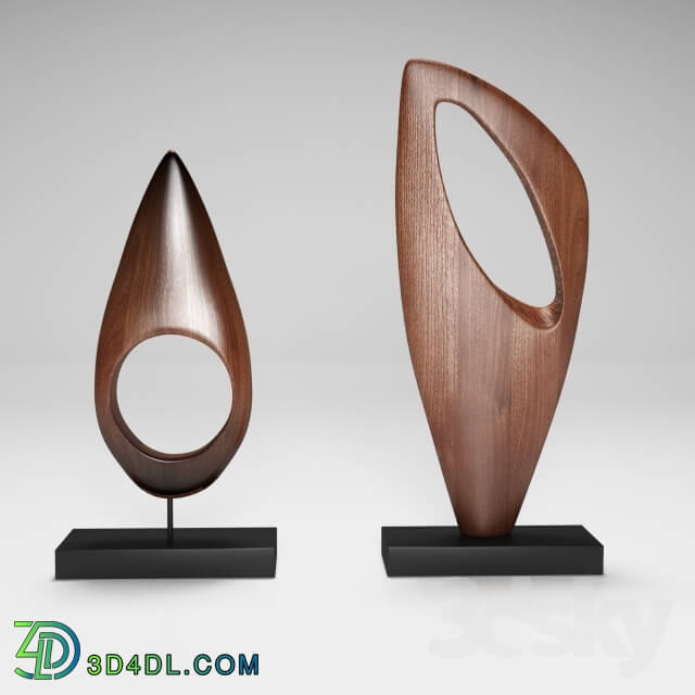 Other decorative objects - Sculptures _quot_Tear Drop_quot_ and _quot_Refine_quot_