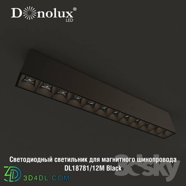 Technical lighting - Luminaire DL18781_12M for magnetic busbar trunking
