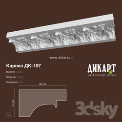 Decorative plaster - Dk-197_50Hx88mm 