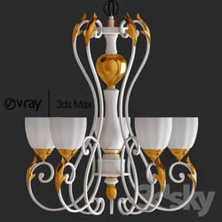 Ceiling light - White stork chandleir 