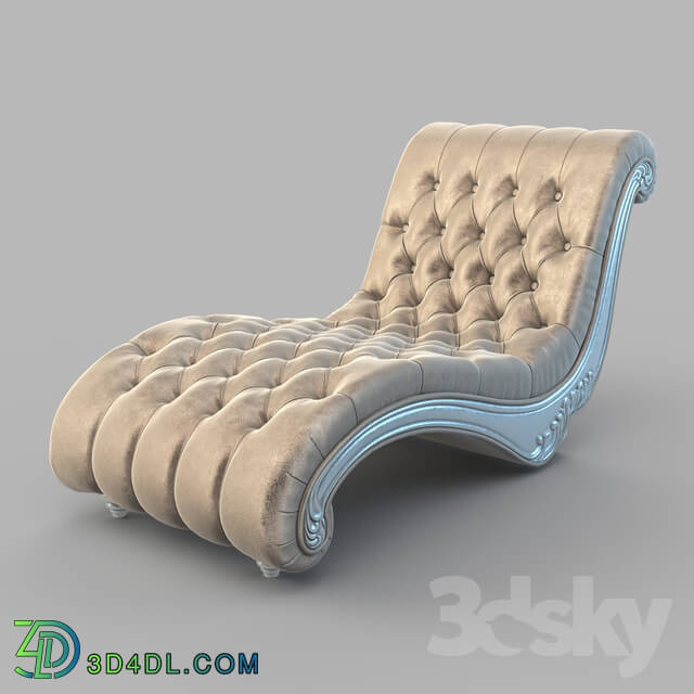 Other soft seating - OM Couch Fratelli Barri FLORENCE in beige velor fabric_ and silver leaf finish_ FB.LG.FL.114