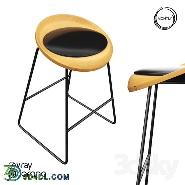 Chair - OM bar stool ROE by Montly