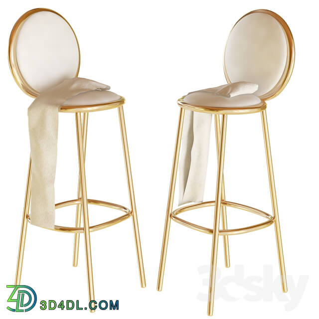 Chair - Gold tall Chair