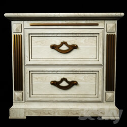 Sideboard _ Chest of drawer - Bedside _quot_Victoria Gold_quot_ 
