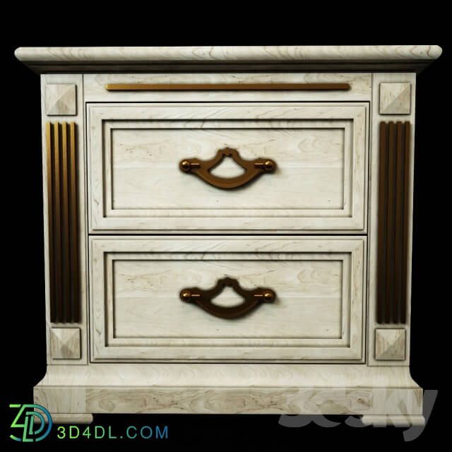 Sideboard _ Chest of drawer - Bedside _quot_Victoria Gold_quot_
