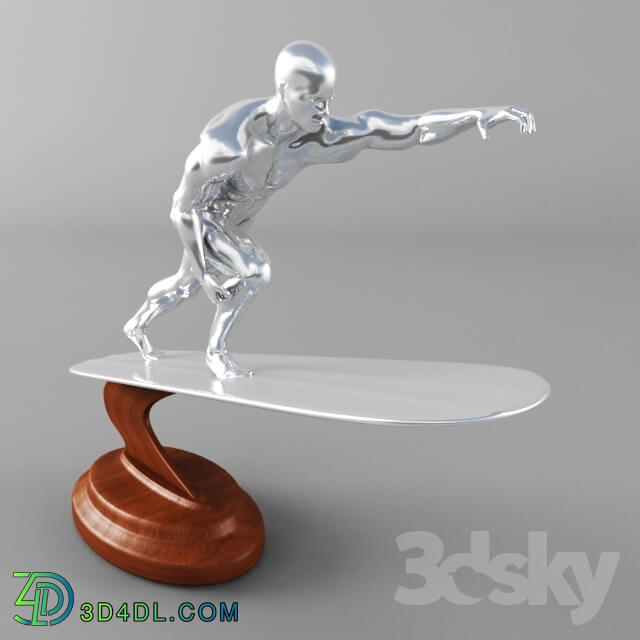 Sculpture - Silver Surfer