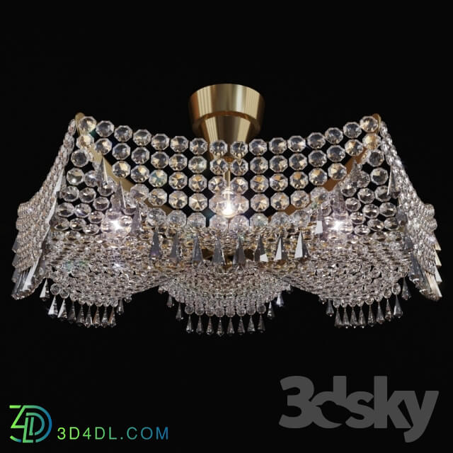 Ceiling light - chandelier Preciosa Chandelier CB 072102006 Brass