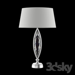 Table lamp - Fine Art Lamps_ 850210-12 _silver finish_ faceted crystals_ 