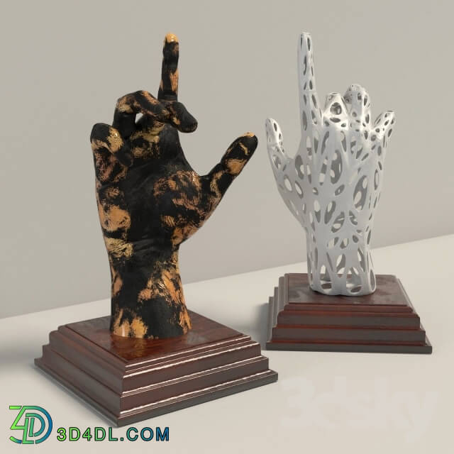 Sculpture - Decorative statue of hand