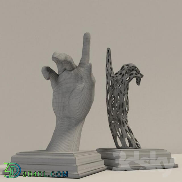 Sculpture - Decorative statue of hand