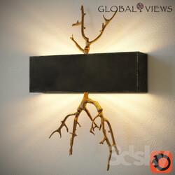 Wall light - Twig Electrified Wall Sconce-Brass 