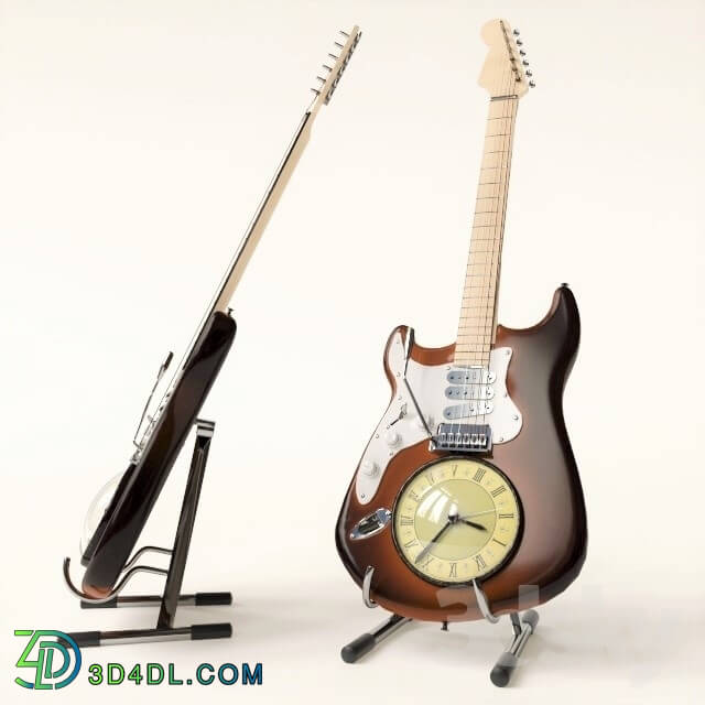 Musical instrument - Guitar clock