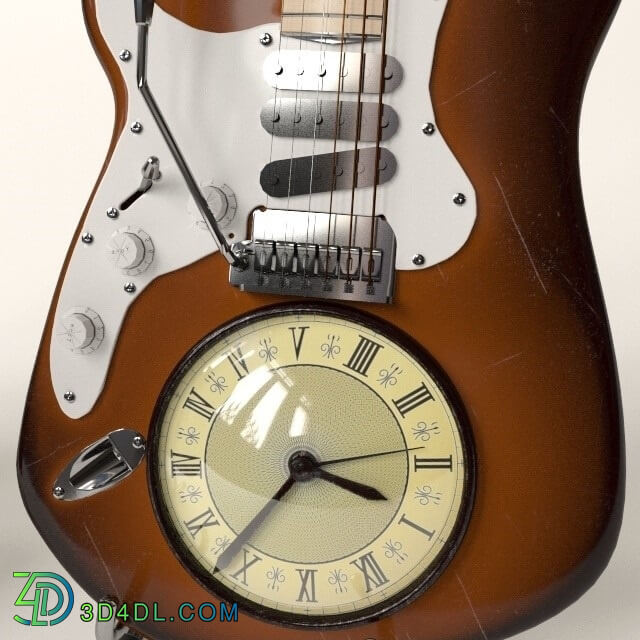 Musical instrument - Guitar clock