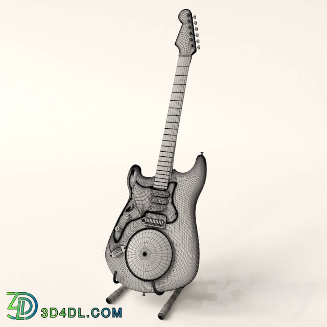 Musical instrument - Guitar clock