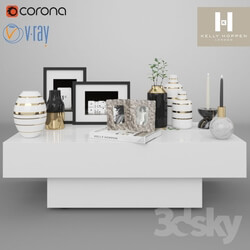 Decorative set - Kelly Hoppen Decor Set _ Hauri Peca _Corona _ Vray_ 