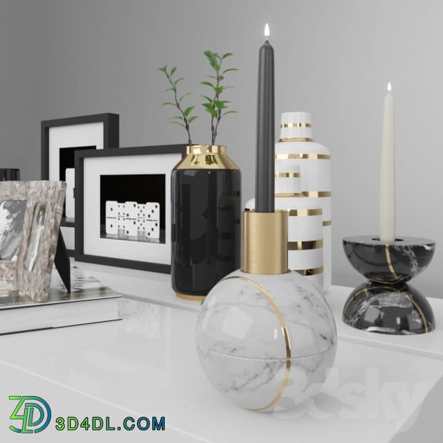 Decorative set - Kelly Hoppen Decor Set _ Hauri Peca _Corona _ Vray_