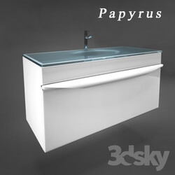 Wash basin - Wash basin with pedestal - Klarberg Papyrus 