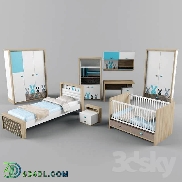 Full furniture set - Children__39_s Blue Bunny Cilek