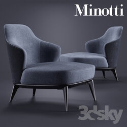 Arm chair - Minotti Leslie Senza 