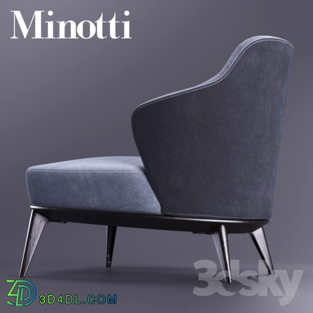 Arm chair - Minotti Leslie Senza