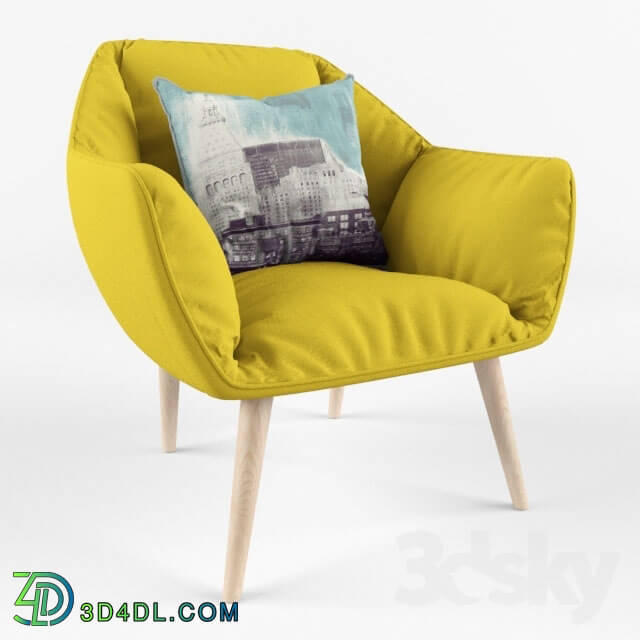 Arm chair - Yellow loft chair