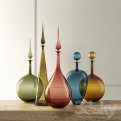 Vase - JOE CARIATI Glass Bottles 
