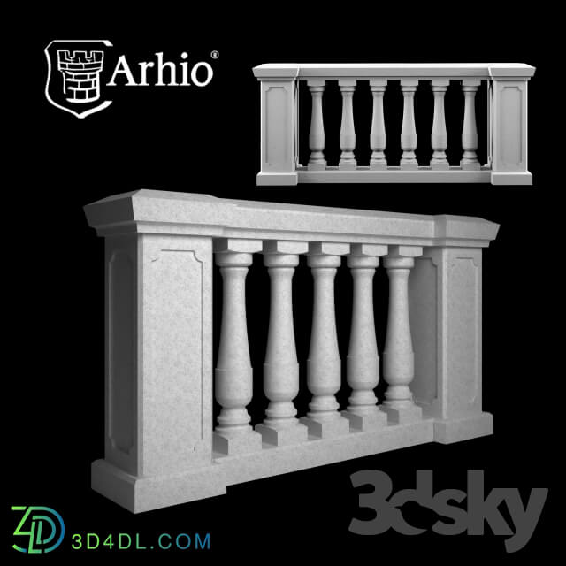 Decorative plaster - Balustrade Arhio_ _Option 3_