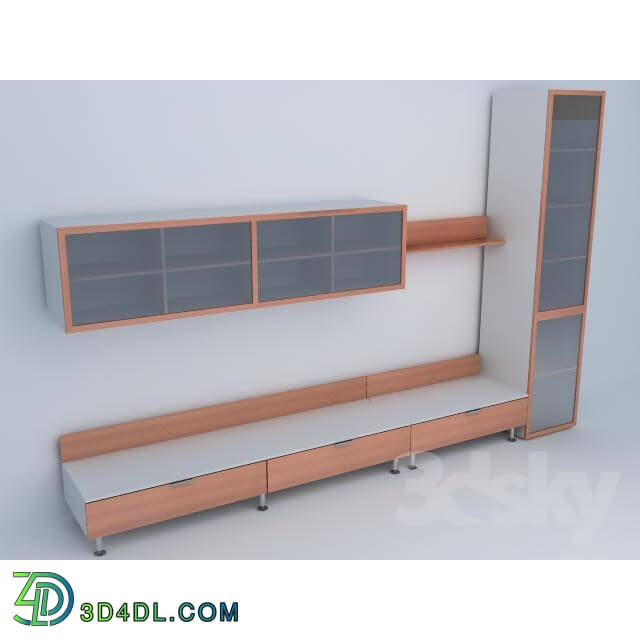 Wardrobe _ Display cabinets - the wall of the WK