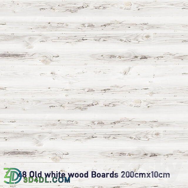 Floor coverings - 48 Old White Wood Planks Textures