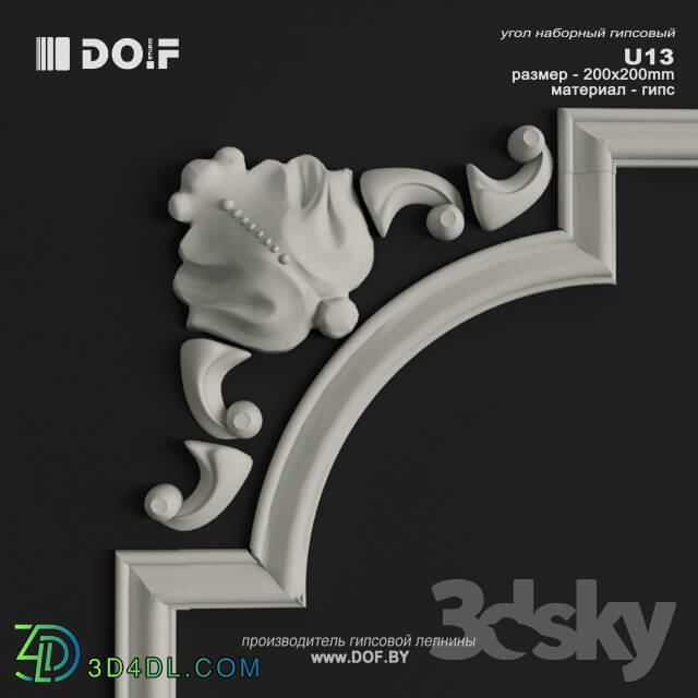 Decorative plaster - OM_U13_W200_DOF