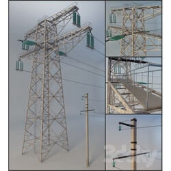 Other architectural elements - Power transmission line 