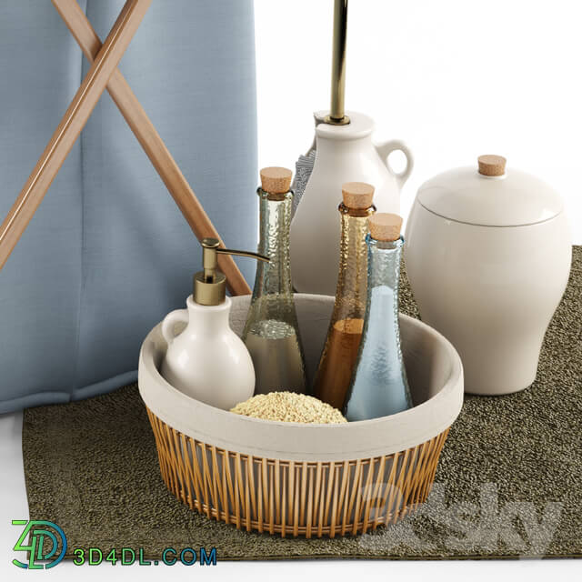 Bathroom accessories - Laundry basket and accessories