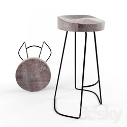 Chair - bar wood stool 