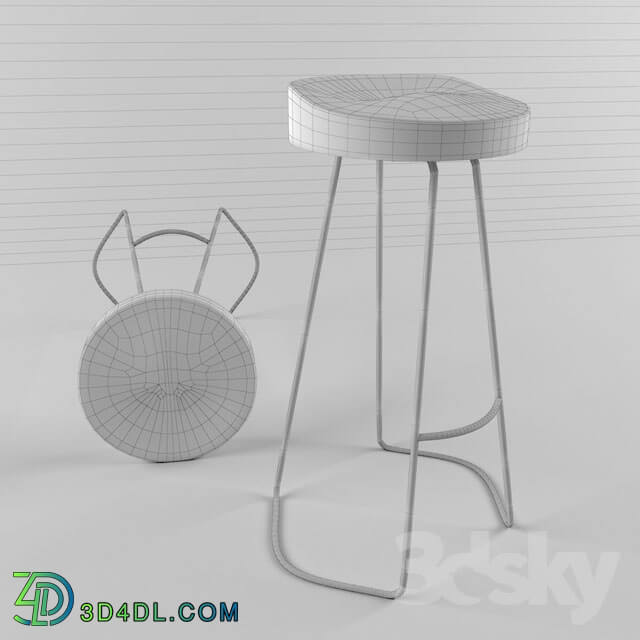 Chair - bar wood stool