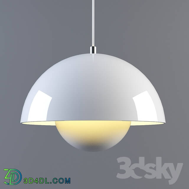 Ceiling light - Chandelier. Suspension Blanc Mat 23cm