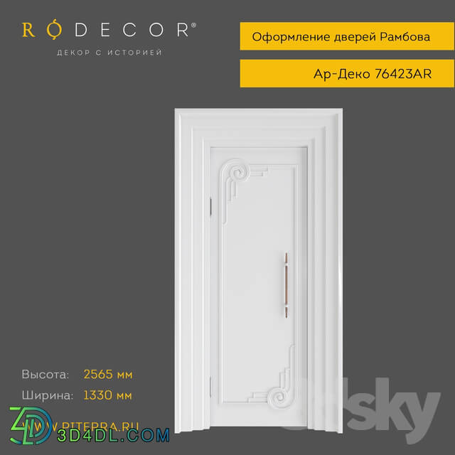 Decorative plaster - Decoration doors RODECOR Rambov 76423AR