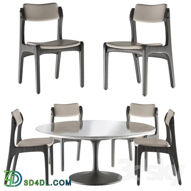 Table _ Chair - Round dining table