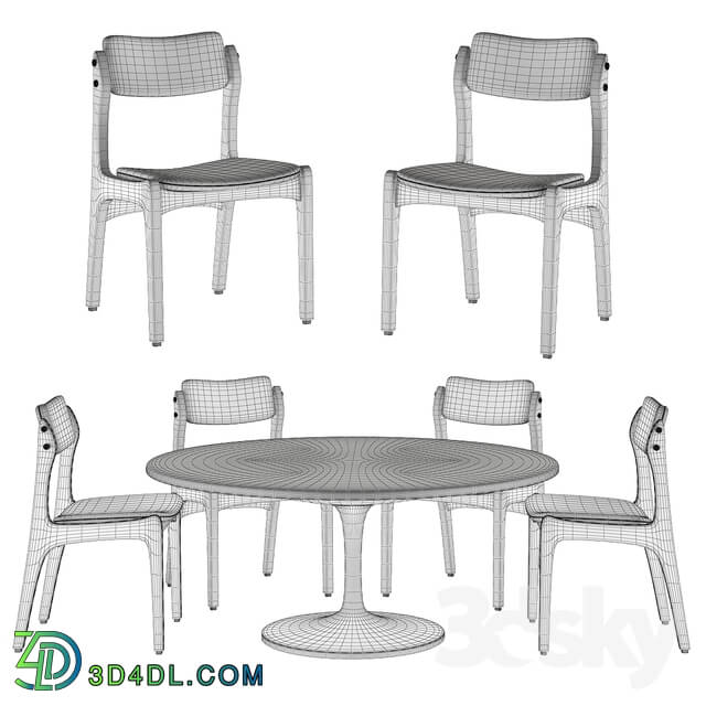 Table _ Chair - Round dining table