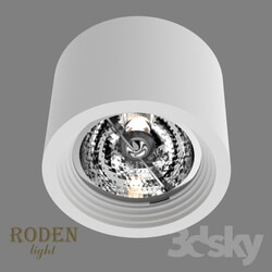 Spot light - OM Surface mounted gypsum lamp RODEN-light RD-252 AR-111 