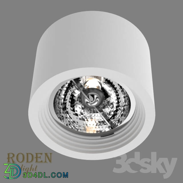 Spot light - OM Surface mounted gypsum lamp RODEN-light RD-252 AR-111