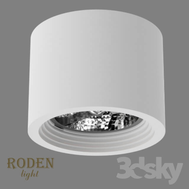 Spot light - OM Surface mounted gypsum lamp RODEN-light RD-252 AR-111