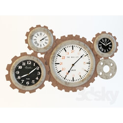 Other decorative objects - wooden clock DB002441 