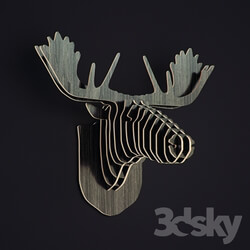 Other decorative objects - Nordic DIY Wooden Wall Animal Crafts 