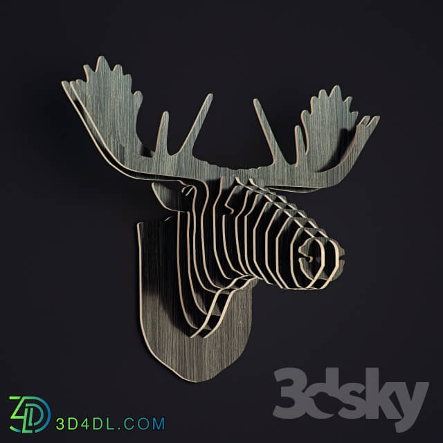 Other decorative objects - Nordic DIY Wooden Wall Animal Crafts