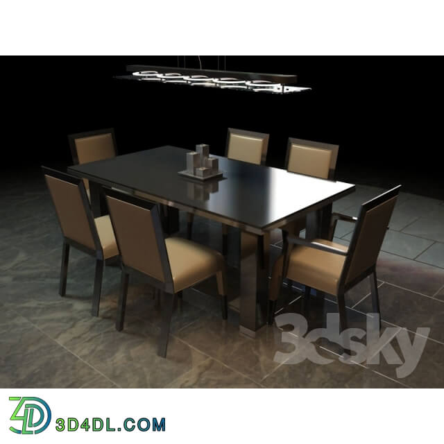 Table _ Chair - dining table from Salon