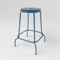 Chair - IKEA ROSKUG Stools_ blue 