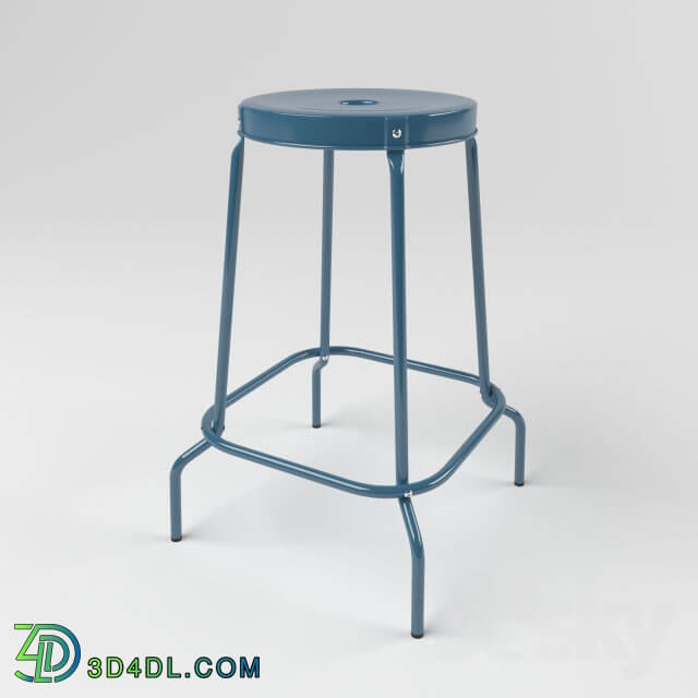 Chair - IKEA ROSKUG Stools_ blue