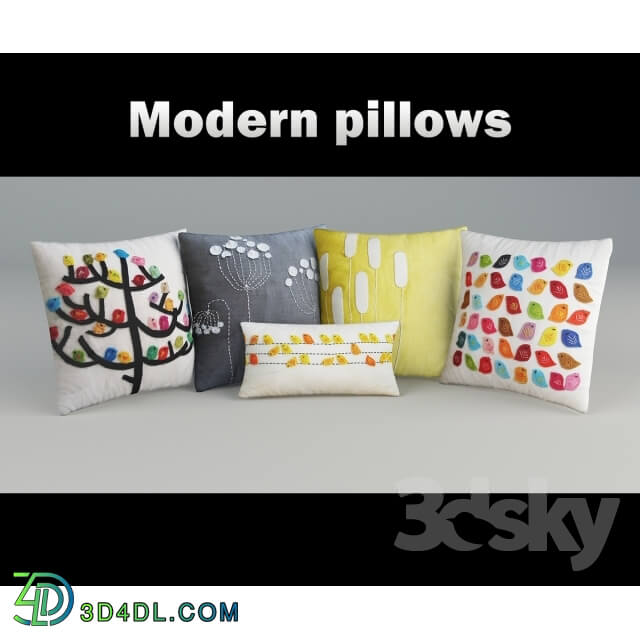 Pillows - Decorative pillow with applique